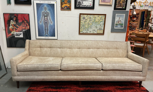 Mid Century off White 88" Mod Sofa
899